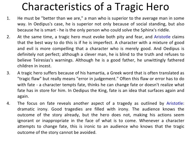 oedipus tragic hero essay