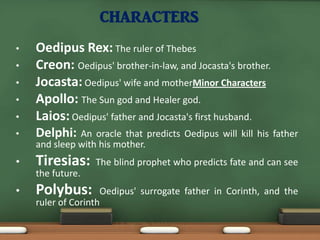 characters of oedipus rex the king