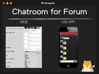 Chatroom for Forum
iOS APPWEB
 