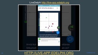 LiveDelphi http://live-app.edelphi.org
© Metodix Oy
HTTP://LIVE-APP.EDELPHI.ORGH
 