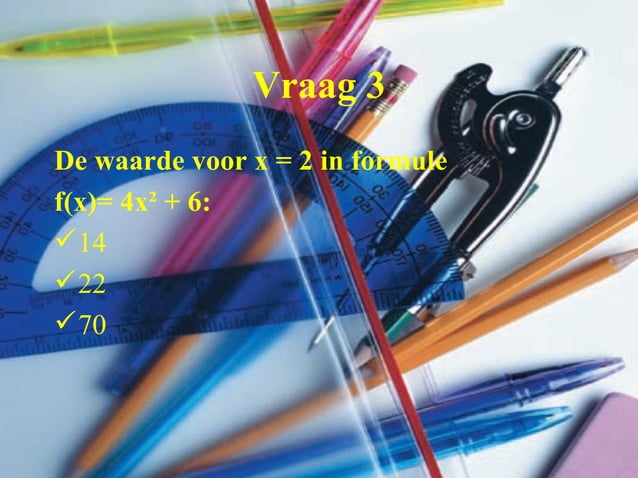 Oefentoets Wiskunde | PPT