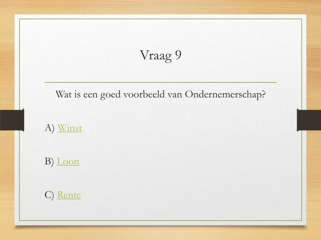 Oefentoets economie | PPTX