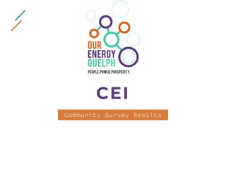 CEI
Your Logo Here
Community Survey Results
 