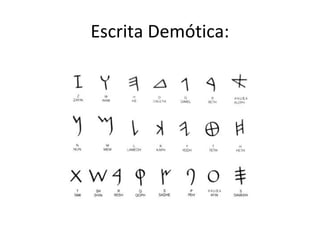 Escrita Demótica:
 