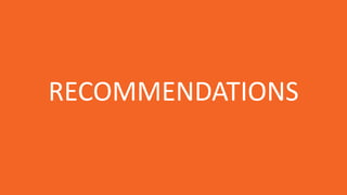 RECOMMENDATIONS
 