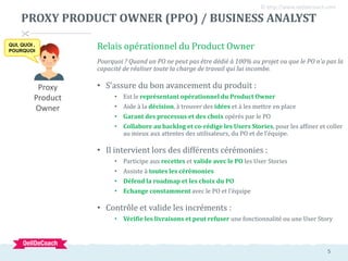 Oeildecoach scrum roles-et-responsabilites | PPTX