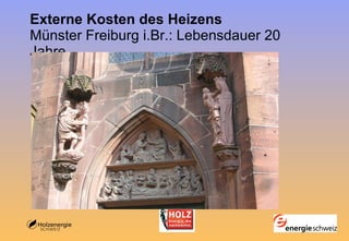 Externe Kosten des Heizens Münster Freiburg i.Br.: Lebensdauer 20 Jahre 