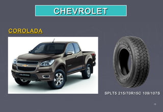 CHEVROLET

COROLADA




                   SPLT5 215/70R15C 109/107S

                                         19
 