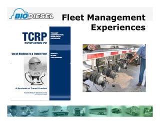 Fleet Management
       Experiences
 