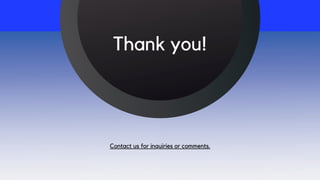Thank you!
Contact us for inquiries or comments.
 