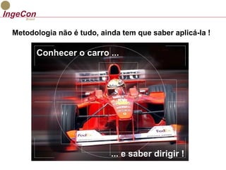 Metodologia não é tudo, ainda tem que saber aplicá-la ! 
Conhecer o carro ... 
... e saber dirigir ! 
 