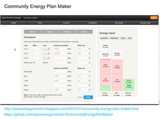 Community Energy Plan Maker




http://openenergymonitor.blogspot.com/2012/01/community-energy-plan-maker.html
https://github.com/openenergymonitor/CommunityEnergyPlanMaker
 