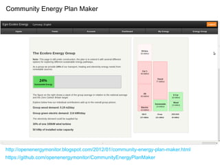 Community Energy Plan Maker




http://openenergymonitor.blogspot.com/2012/01/community-energy-plan-maker.html
https://github.com/openenergymonitor/CommunityEnergyPlanMaker
 