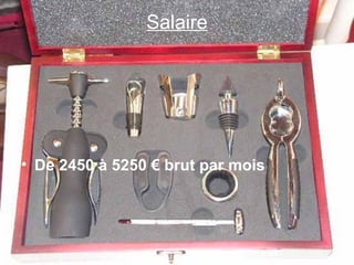 Salaire De 2450 à 5250 € brut par mois 