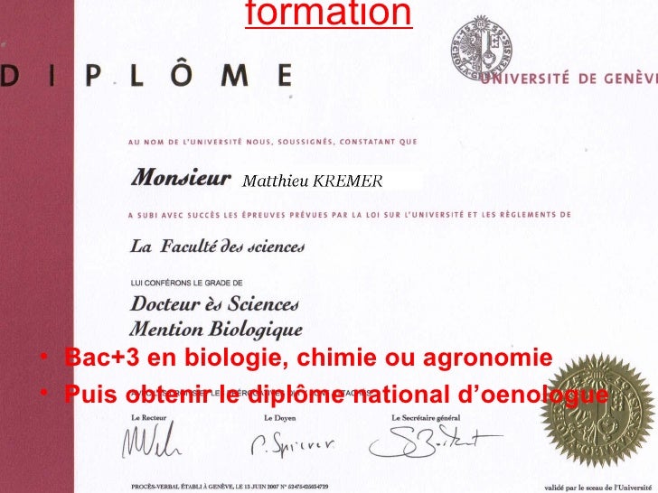 diplome oenologie
