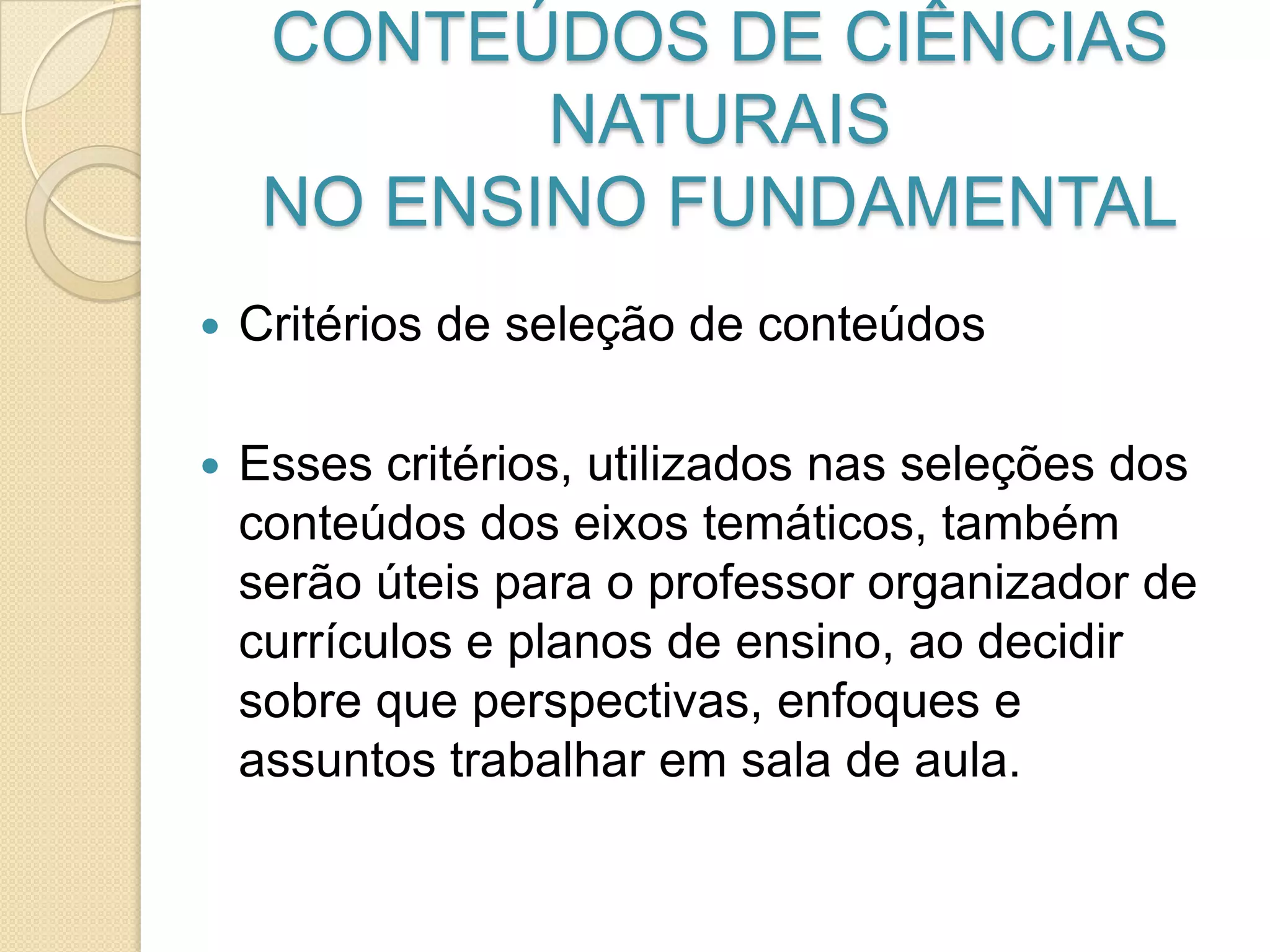 O ensino de ciências e suas metodológias | PPTX
