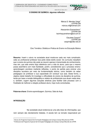 PDF) USO DE VÍDEO AULAS COMO METODOLOGIA ALTERNATIVA PARA O ENSINO DE  QUÍMICA: UM ESTUDO DE CASO