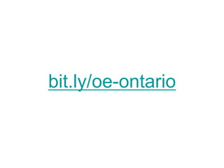 OE Ontario Workshop