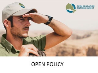 OPEN POLICY
 