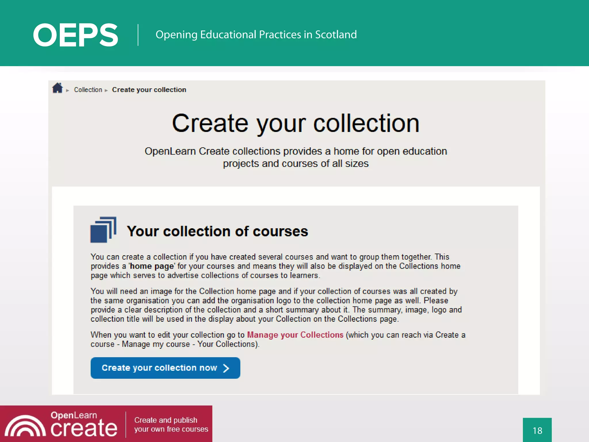 18
Opening Educational Practices in Scotland
 