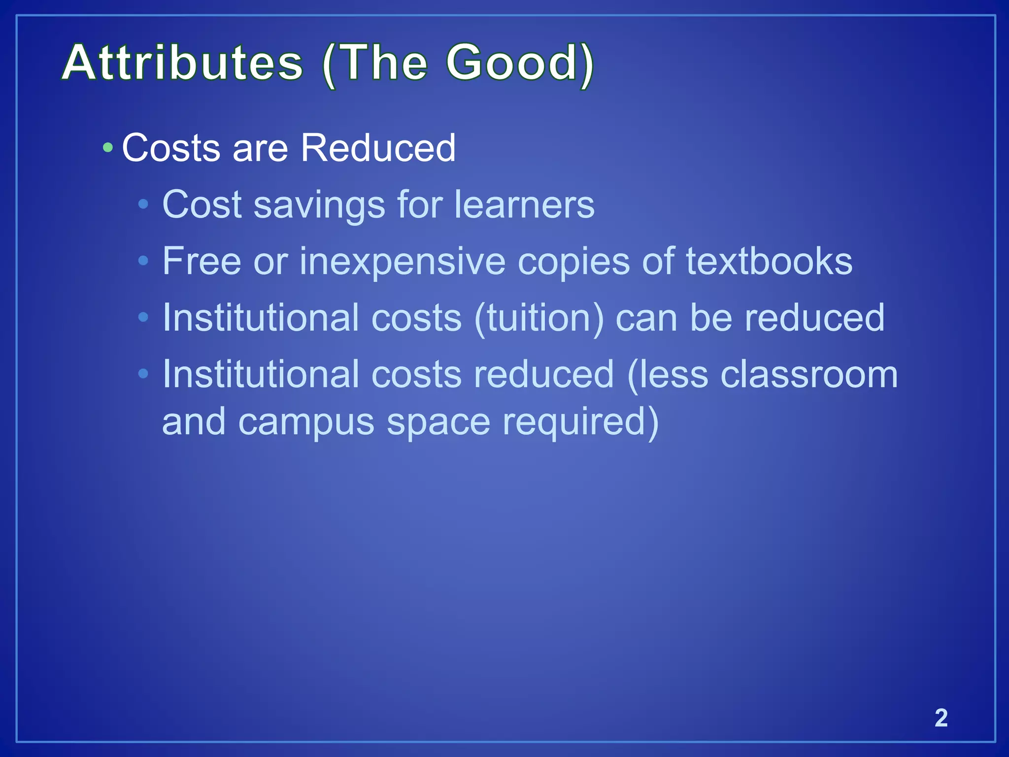 Exploring the Benefits and Challenges of Open Educational Resources | PPT