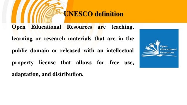 Open Educational Resources Oer