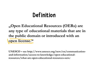 Open/Free licenses allow to
 