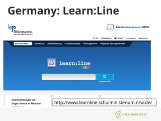 Germany: Learn:Line
http://www.learnline.schulministerium.nrw.de/
 