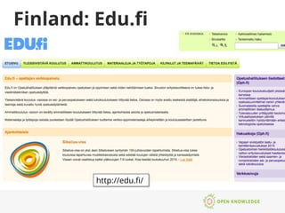 Finland: Edu.ﬁ
http://edu.ﬁ/
 