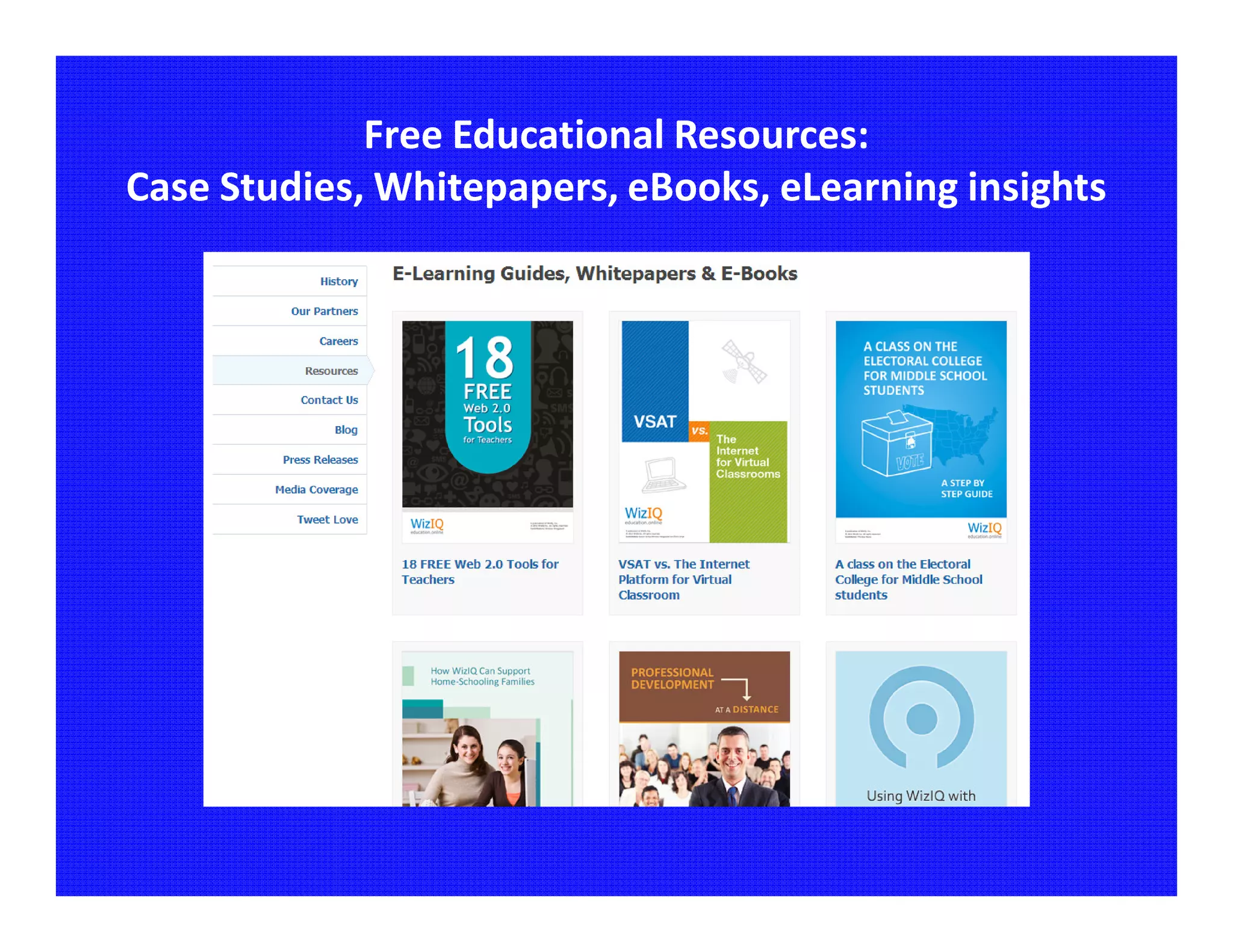Free Educational Resources:
Case Studies, Whitepapers, eBooks, eLearning insights
 