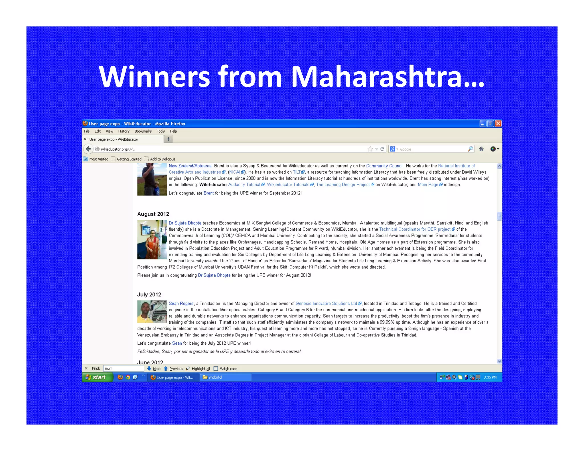 Winners from Maharashtra…
 