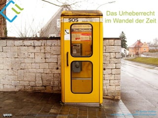 Dr. Bettina Waffner
Learning Lab – Universität Duisburg-Essen
Das Urheberrecht
im Wandel der Zeit
cc by sa 4.0 Bettina Waffner creativecommons.org/licenses/by-sa/4.0/legalcode.de
 