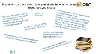 Spreading the Word! Librarians and OER (OER14, April 2014)  