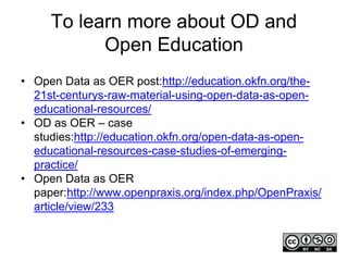 OER16 - Skills not Silos - Open Data as OER