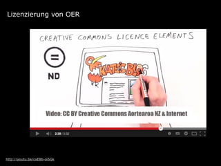 Lizenzierung von OER

http://youtu.be/cxE8b-oi5Gk

 