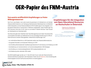 OER-Papier des FNM-Austria
 