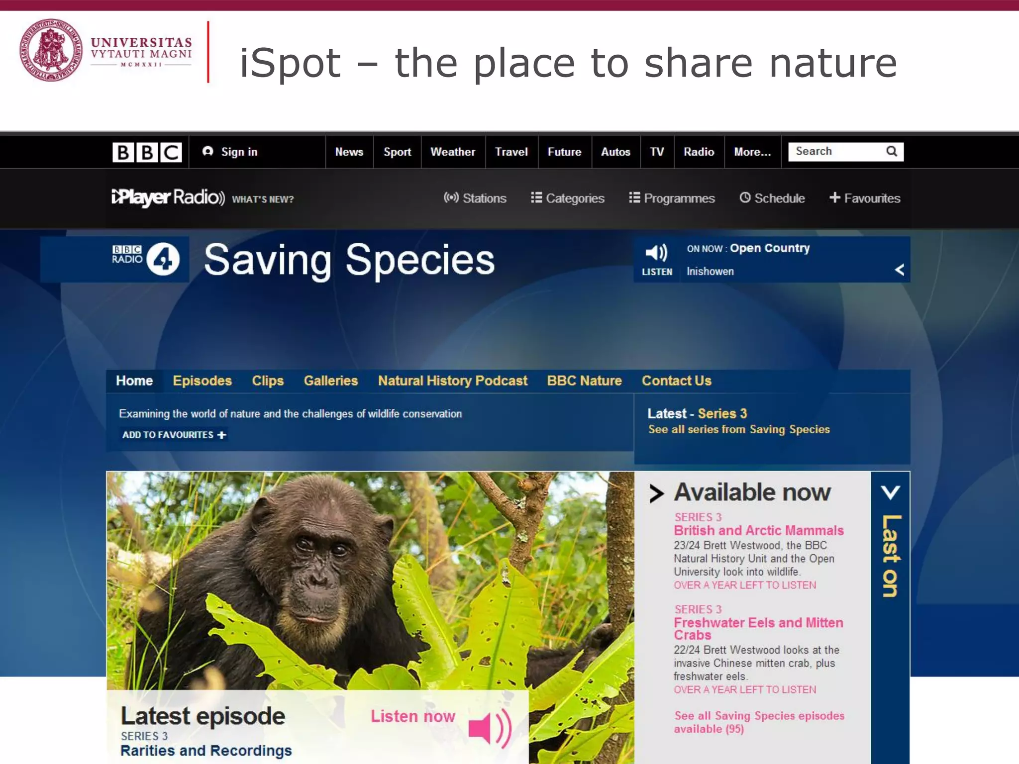 iSpot – the place to share nature  