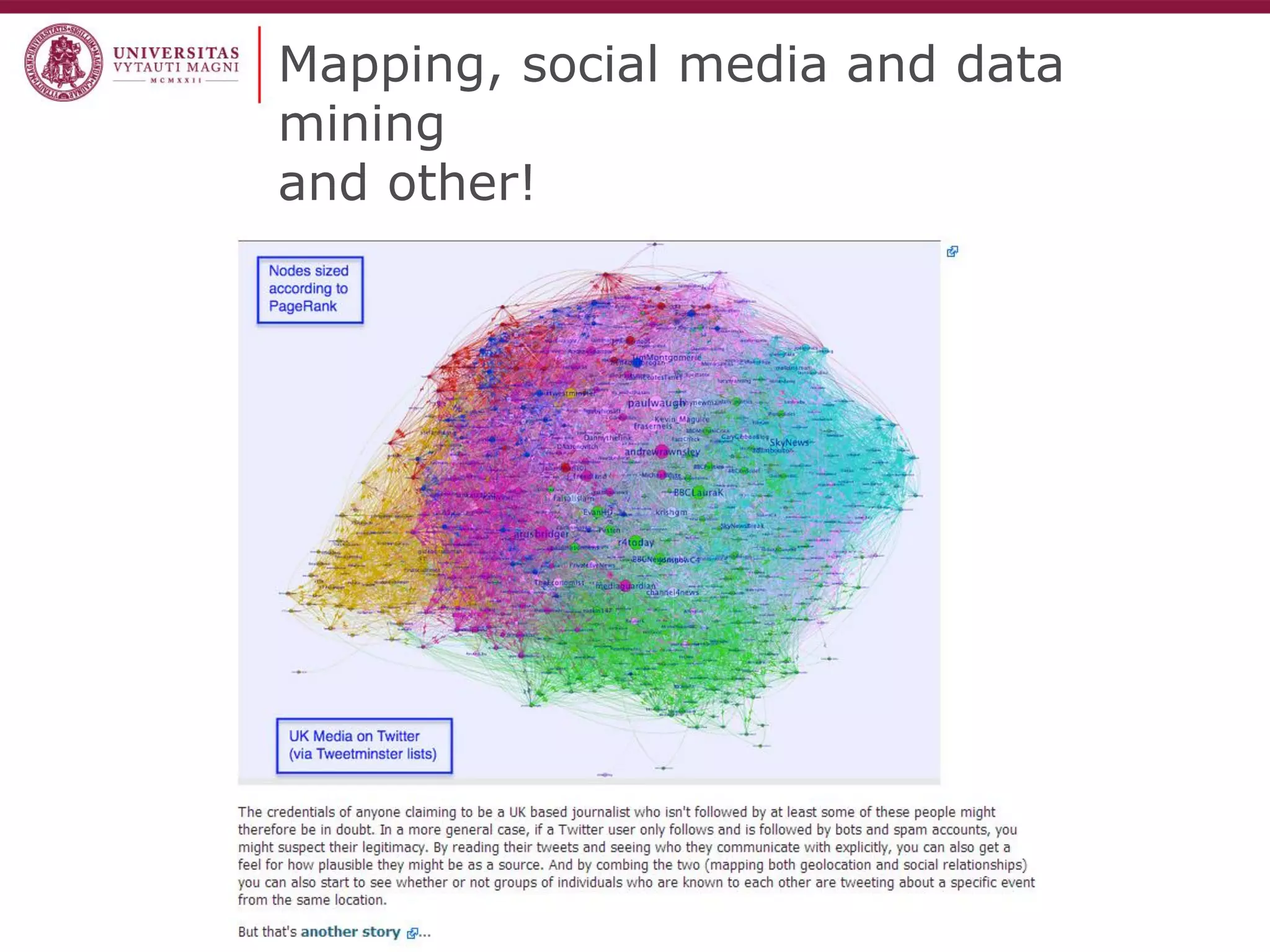 Mapping, social media and data mining and other!  
