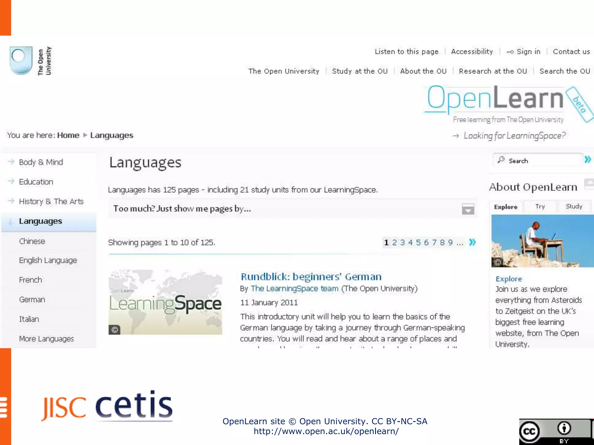 OpenLearn site © Open University. CC BY-NC-SA
      http://www.open.ac.uk/openlearn/
 