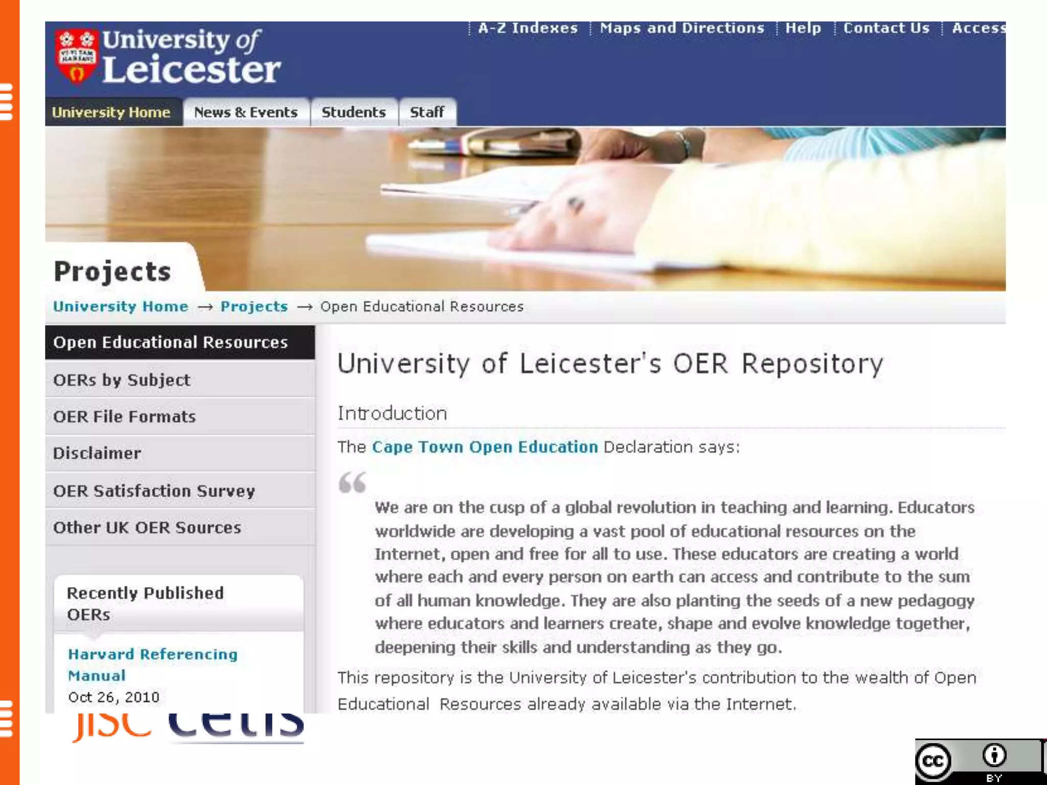 University of Leicester Repository © University of leicester.
             http://www2.le.ac.uk/projects/oer
 