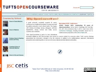 Taken from Tufts OCW site © Tufts University. CC-BY-NC-SA
                  http://ocw.tufts.edu/
 