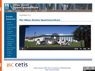 UMass, Boston OCW site © University of Massachusetts.
               http://ocw.umb.edu/
 