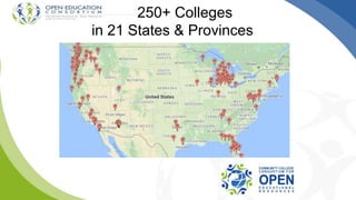 250+ Colleges
in 21 States & Provinces
 