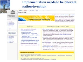 Implementation needs to be relevant nation-to-nation 