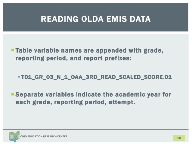An Introduction To And Hands On Tutorial Of Olda Emis Data