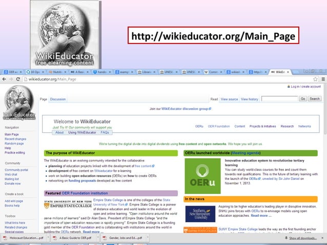 Oer examples and websites | PPT