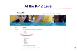 At the K-12 Level
28
 