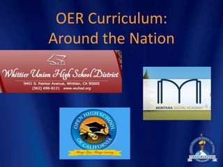 OER Curriculum:
Around the Nation
 