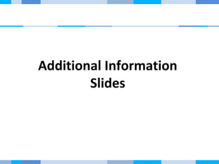 Additional Information 
Slides 
 