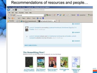 Recommendations of resources and people…
 